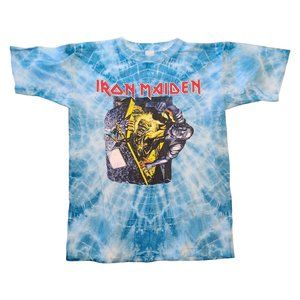 Vintage 1990 Iron Maiden Symmetria Tie Dye Shirt